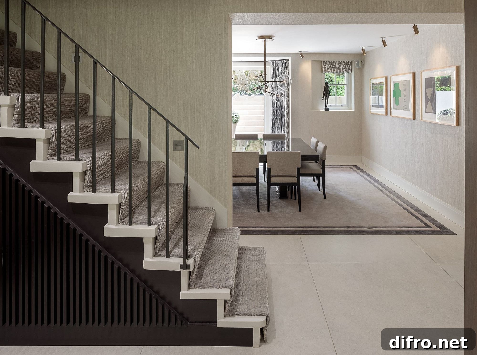 Traditional interior maximizes available space