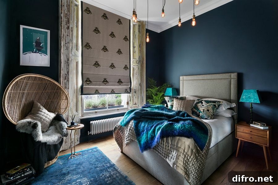 Blue bedroom