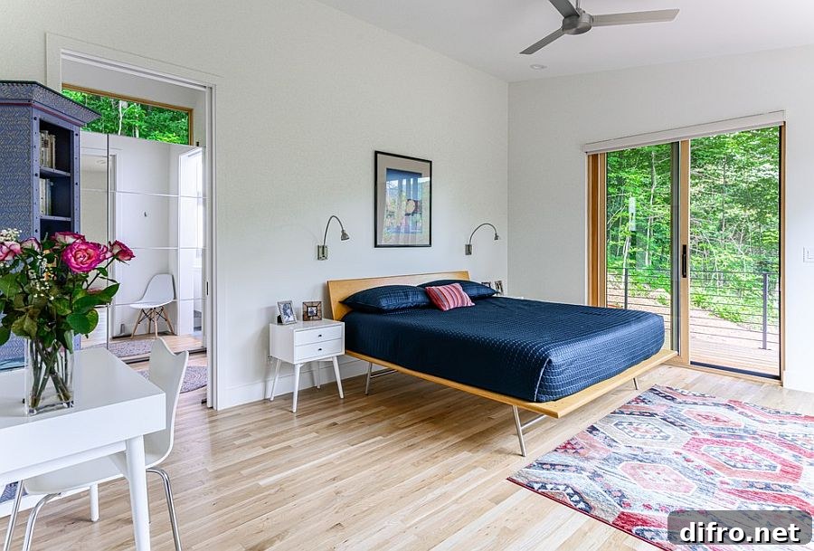 Minimal bed frame for small bedroom