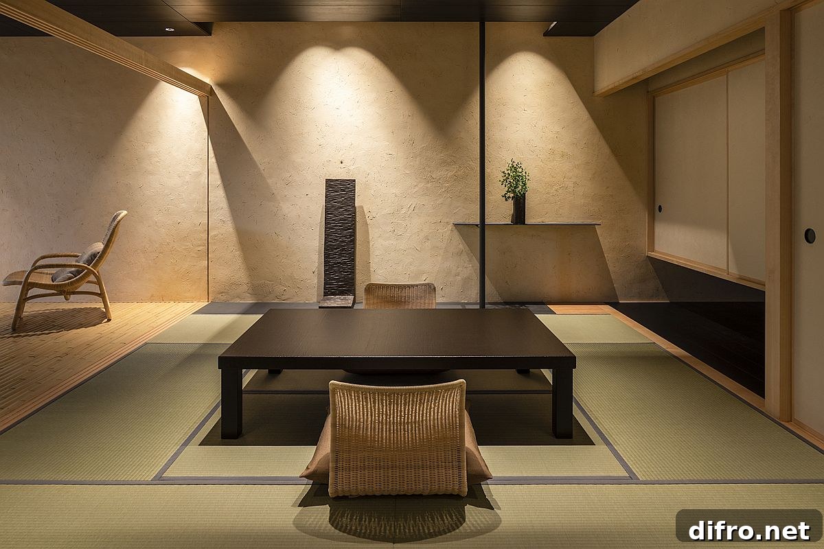 Relaxing and innovative interior of the Japanese home aimed to revitalize your mind and body