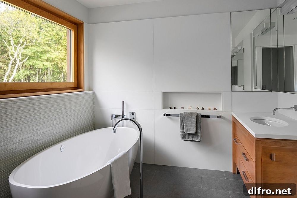 Small bathroom with a luxurious spa-inspired look