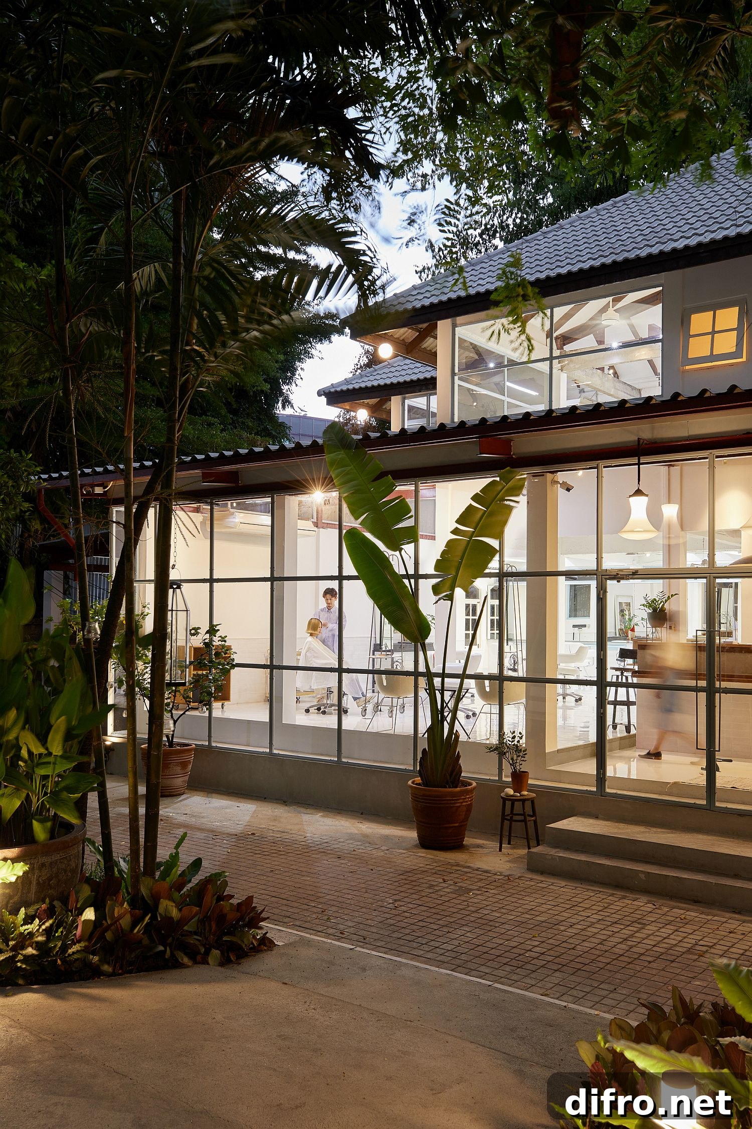 Twin level multi-generational home turned into salon