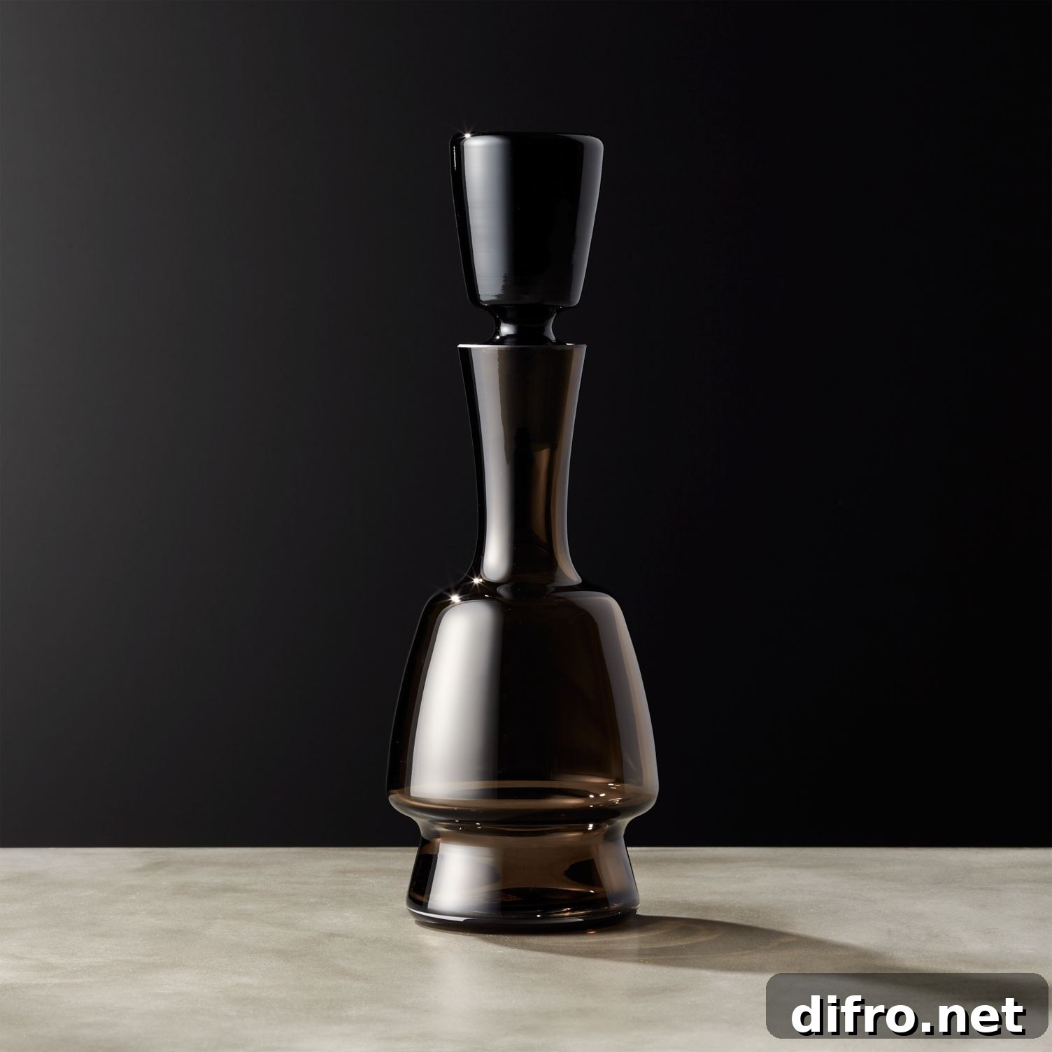 Smoke glass decanter