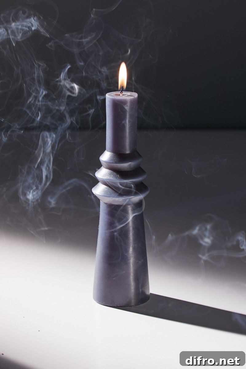 Geo pillar candle