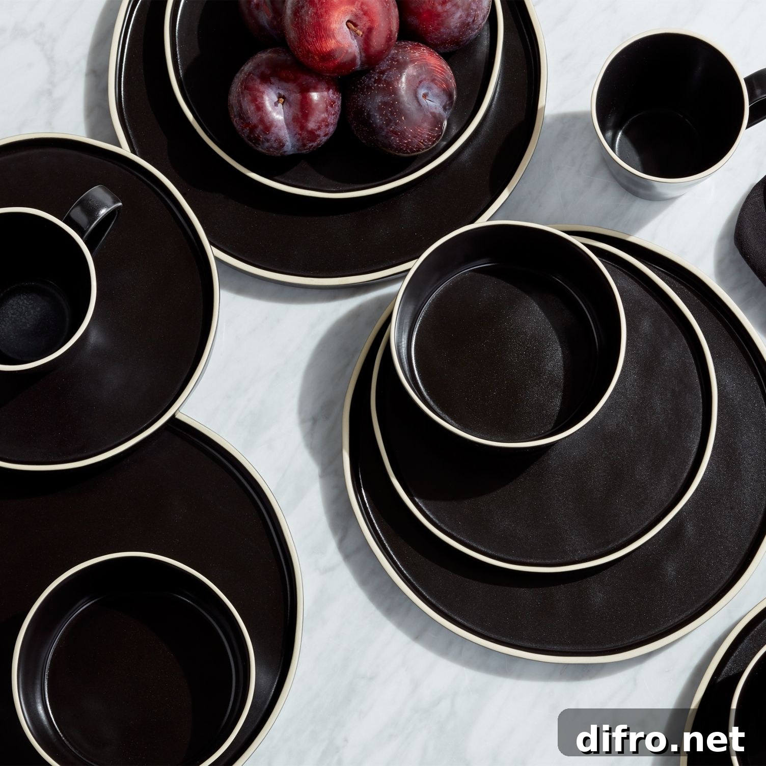 Black glazed stoneware