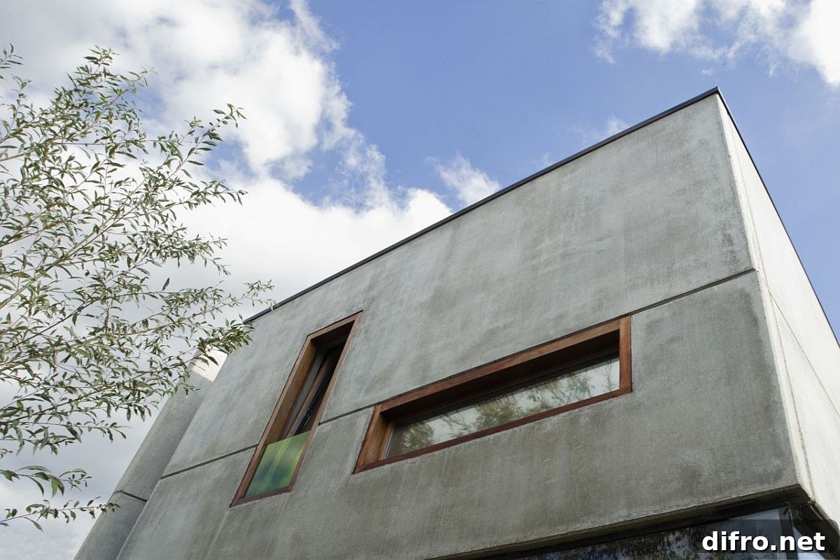 Concrete top level showing minimal contemporary appeal