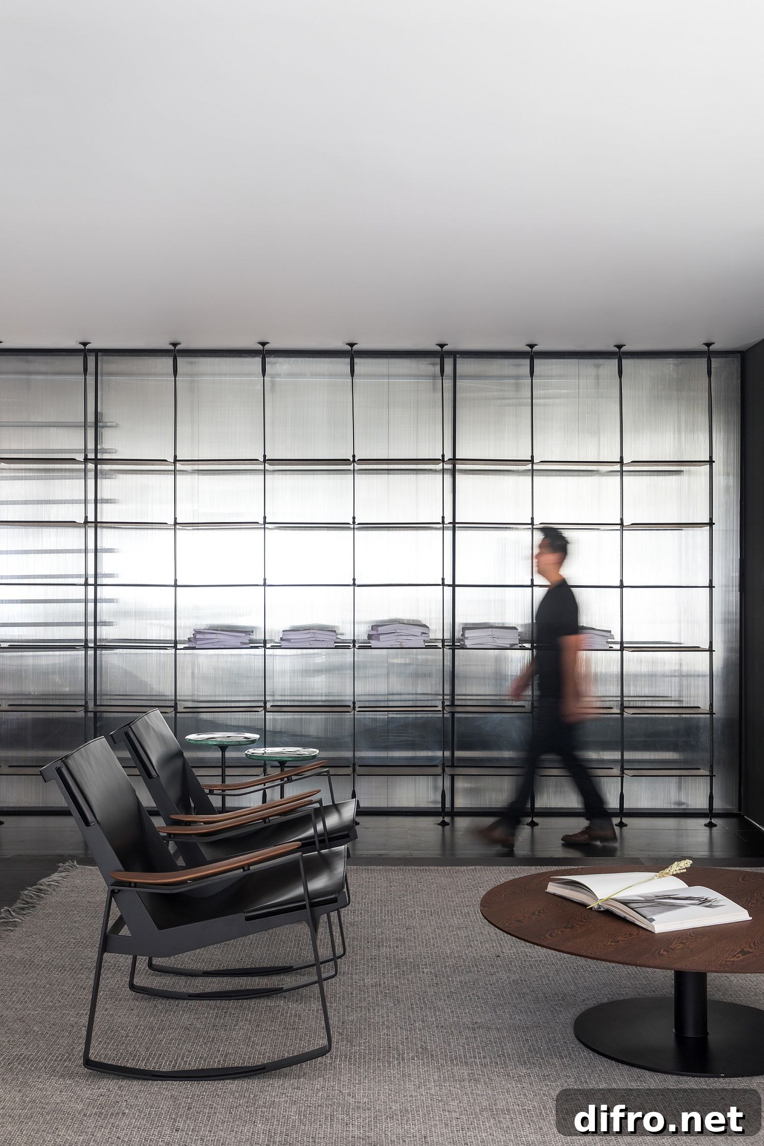 Black and white interior feels both timeless and sophisticated