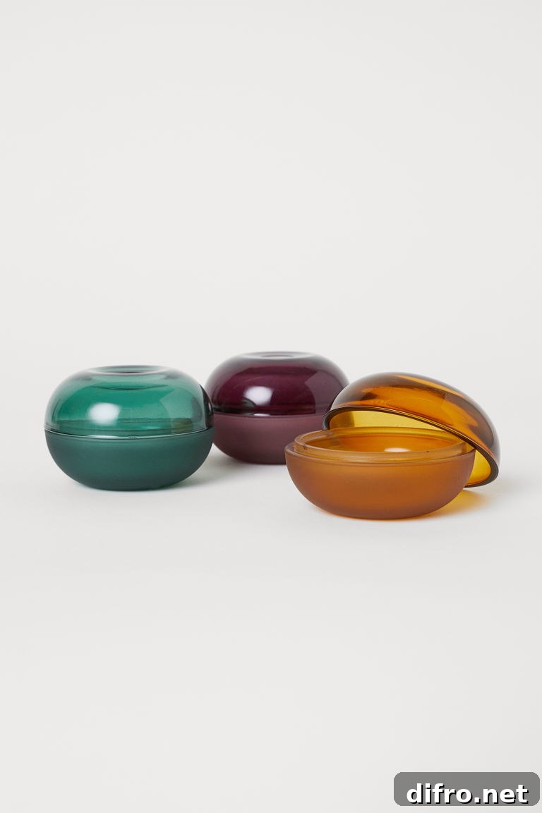 Small glass boxes