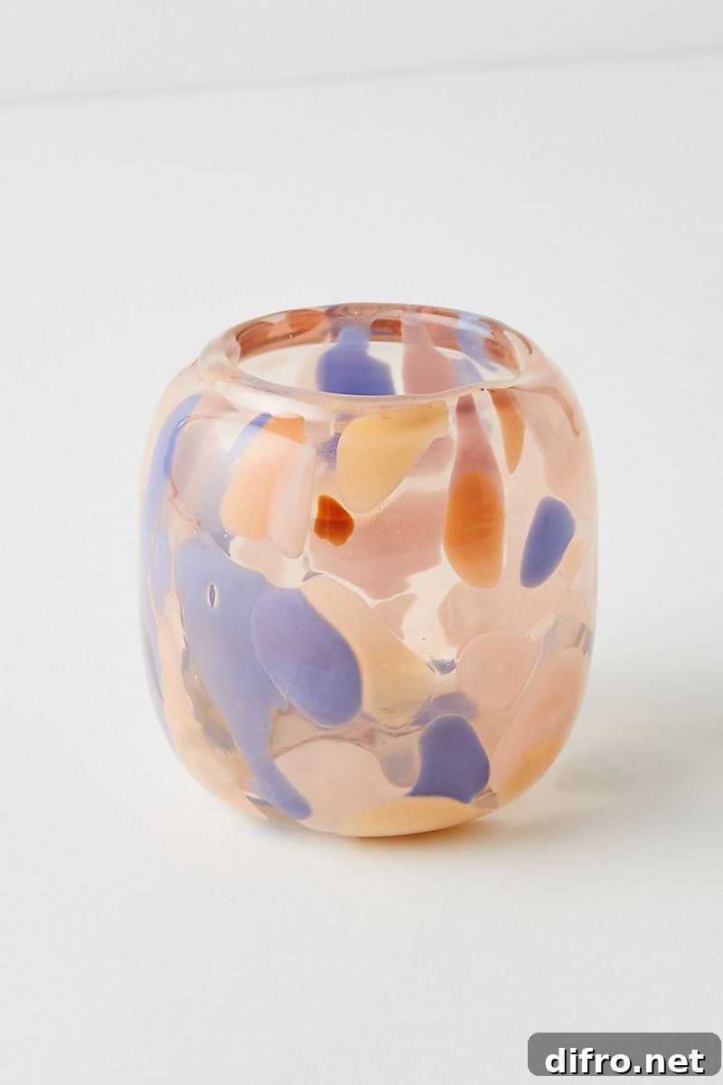 Small soda lime glass vase