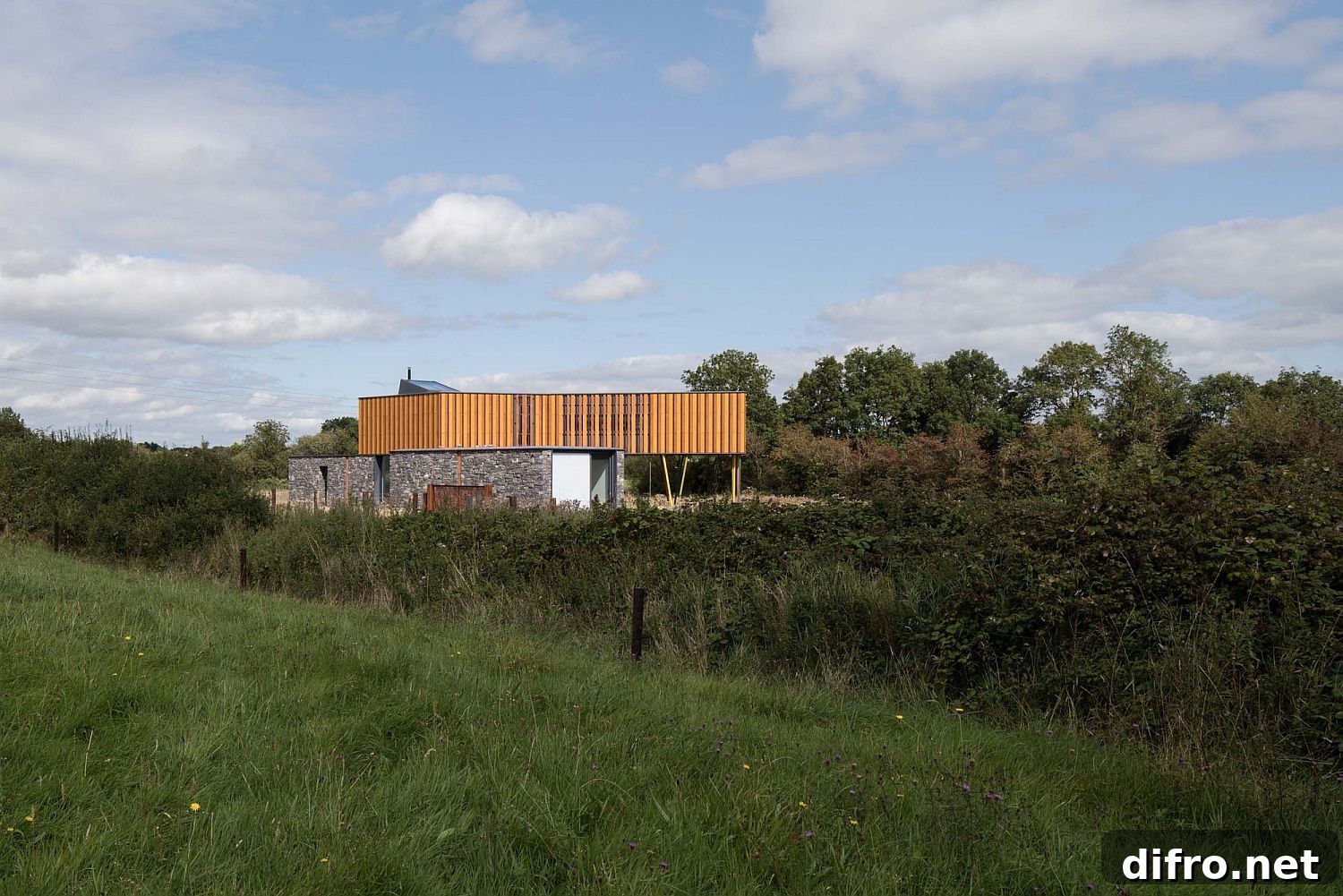 View of the Meadow Dance House from a distance