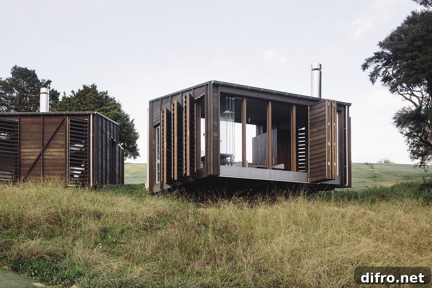 Exterior of The Camp with minimal timber cladding