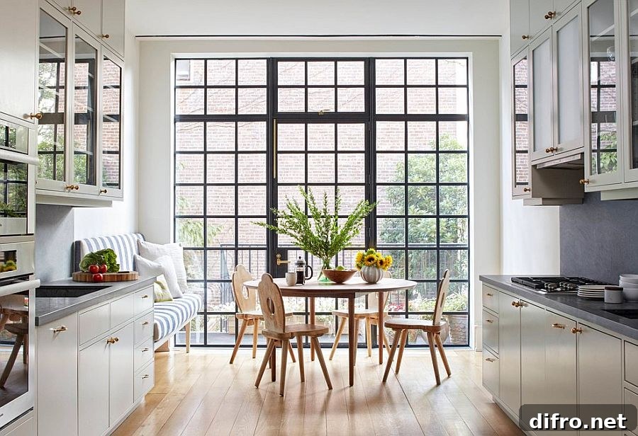 Combined kitchen and dining room