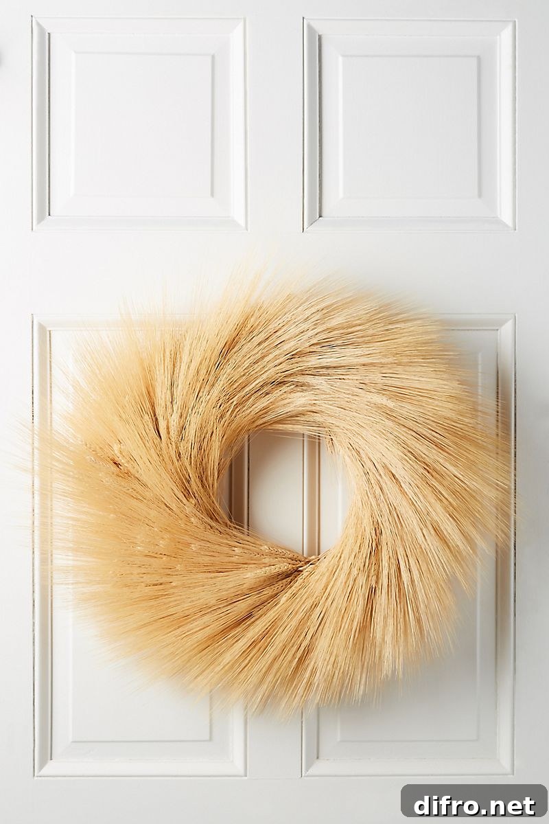 Wheat bundle wreath