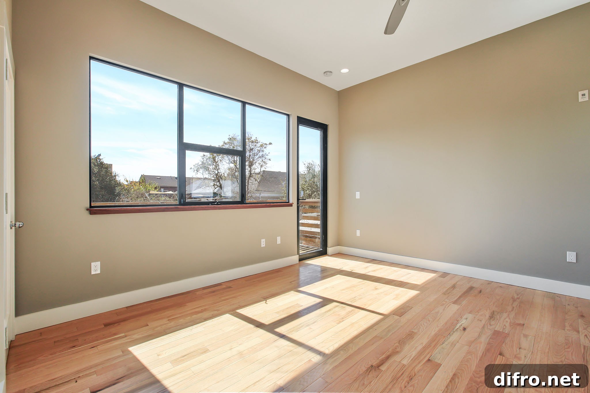 Master bedroom with access to second-floor patio