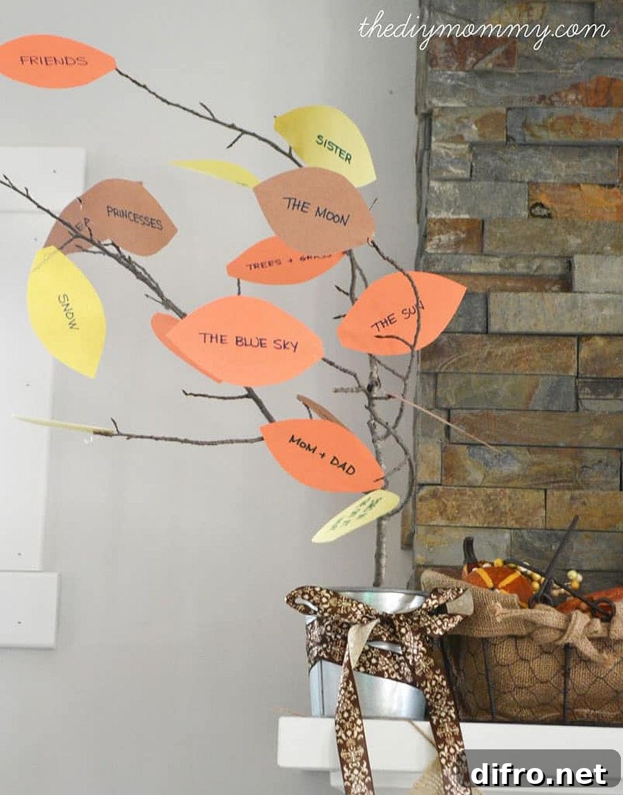 Thankful tree can bring everyone in the family together