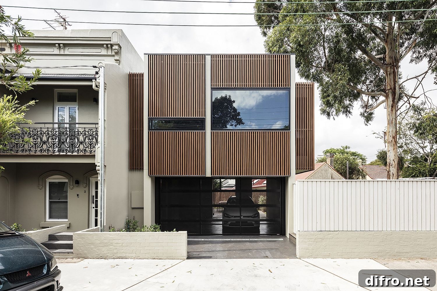 Street facade of revitalized inner city Sydney home