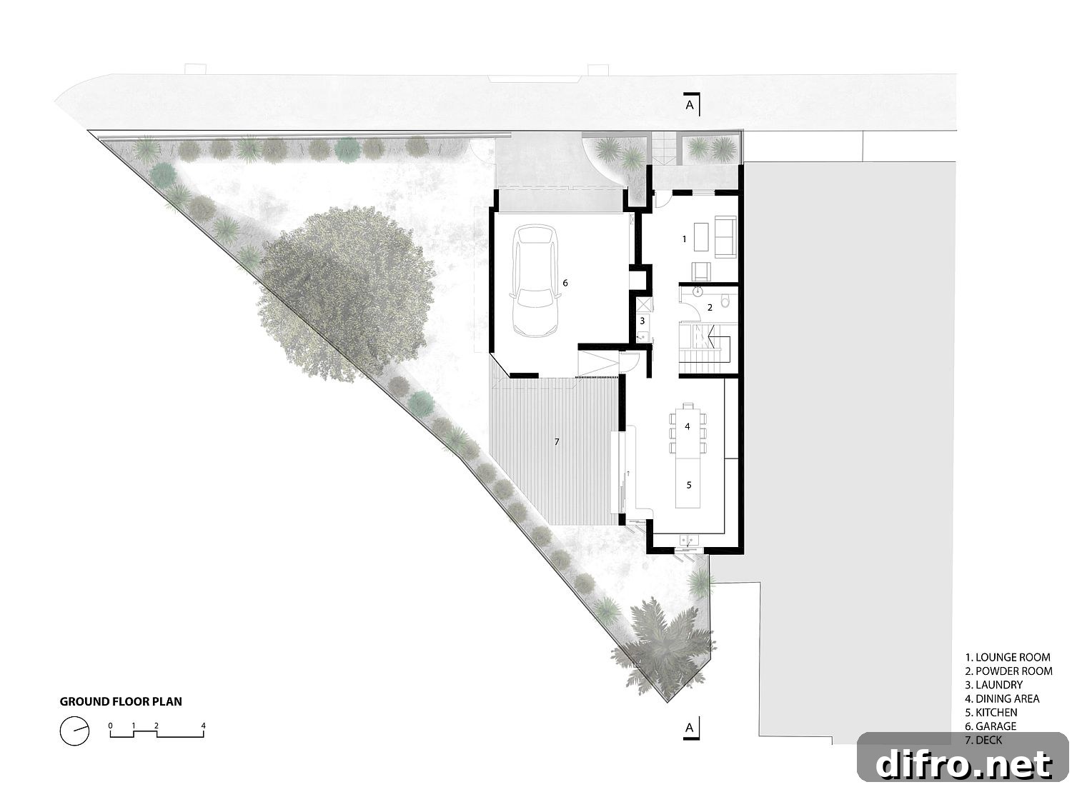 Ground floor plan of House 2040