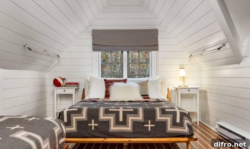 Multi-colored shiplap accent wall