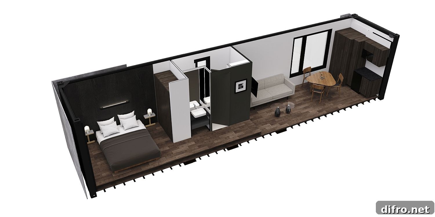 Design plan and layout of the VMD Prefabricated House