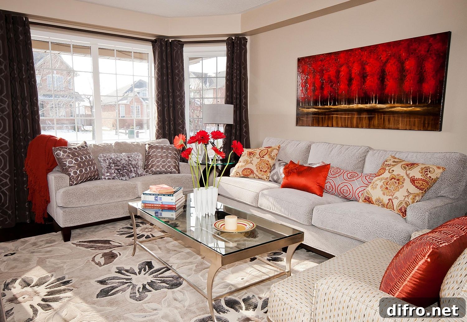 Colorful artwork bringing vibrancy to a room