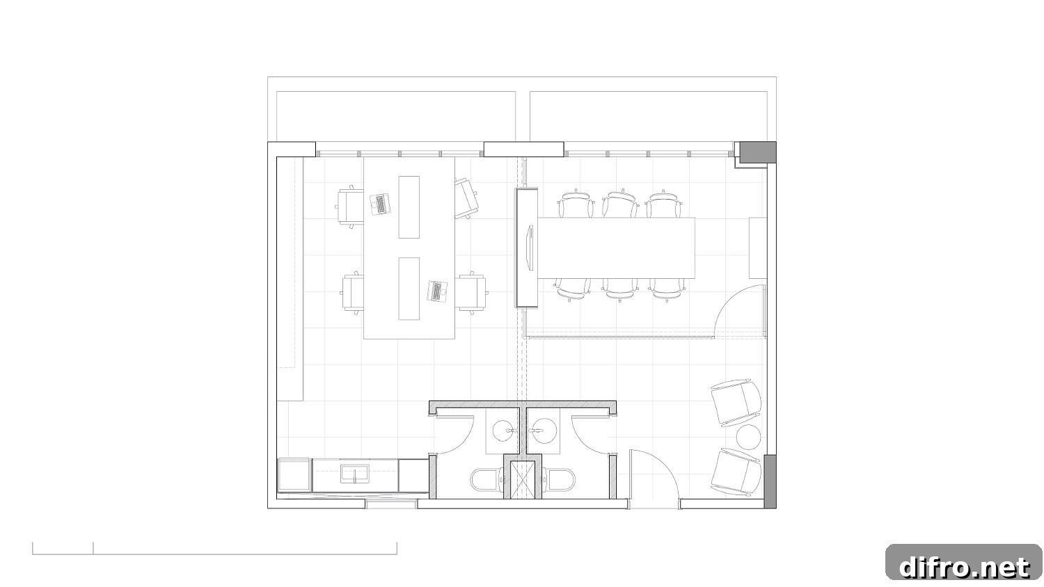 Floor plan of AB&D Office in Brazil