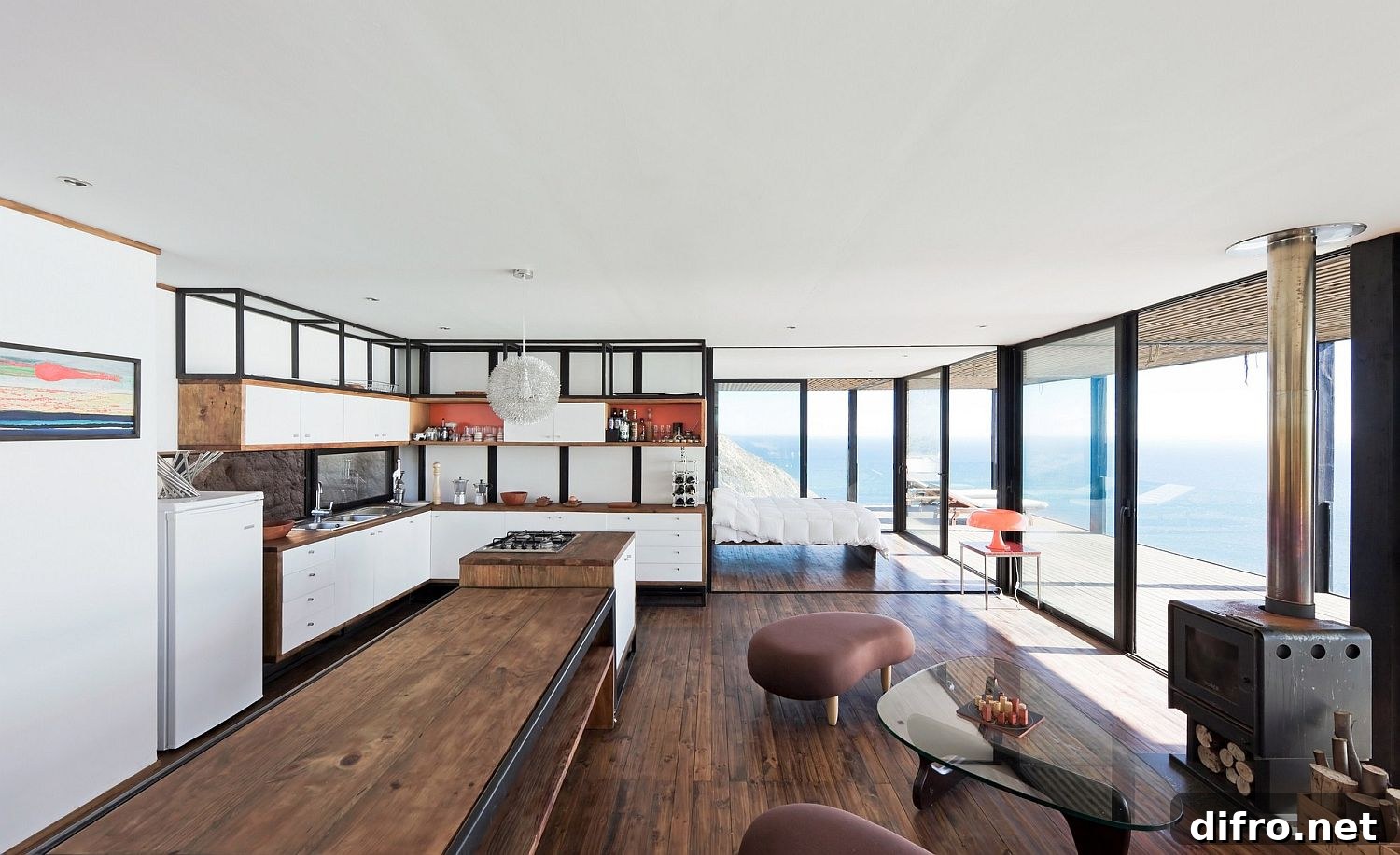 Functional, aesthetic kitchen with wooden cabinets
