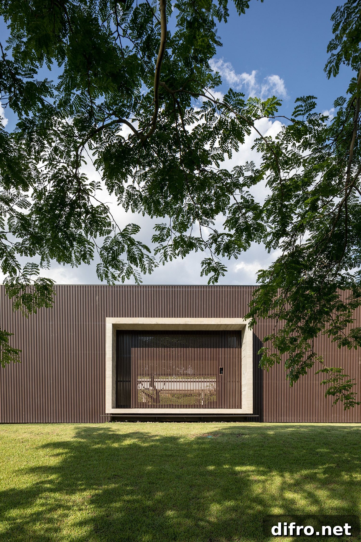 Greenery integrated with interior spaces