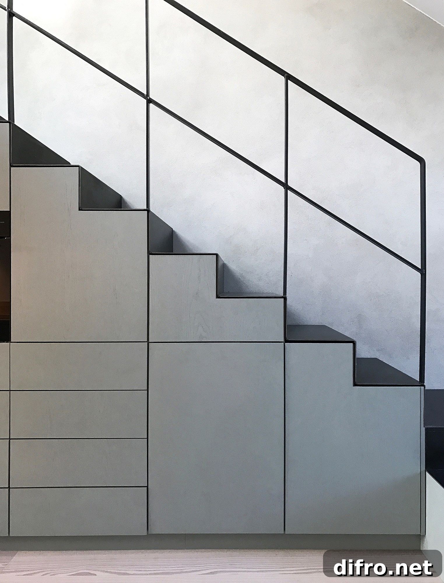 Minimal staircase with storage