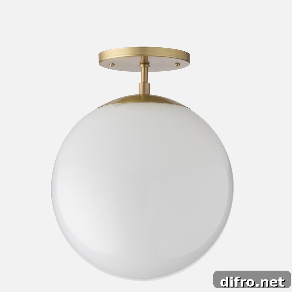 Surface-mounted globe light