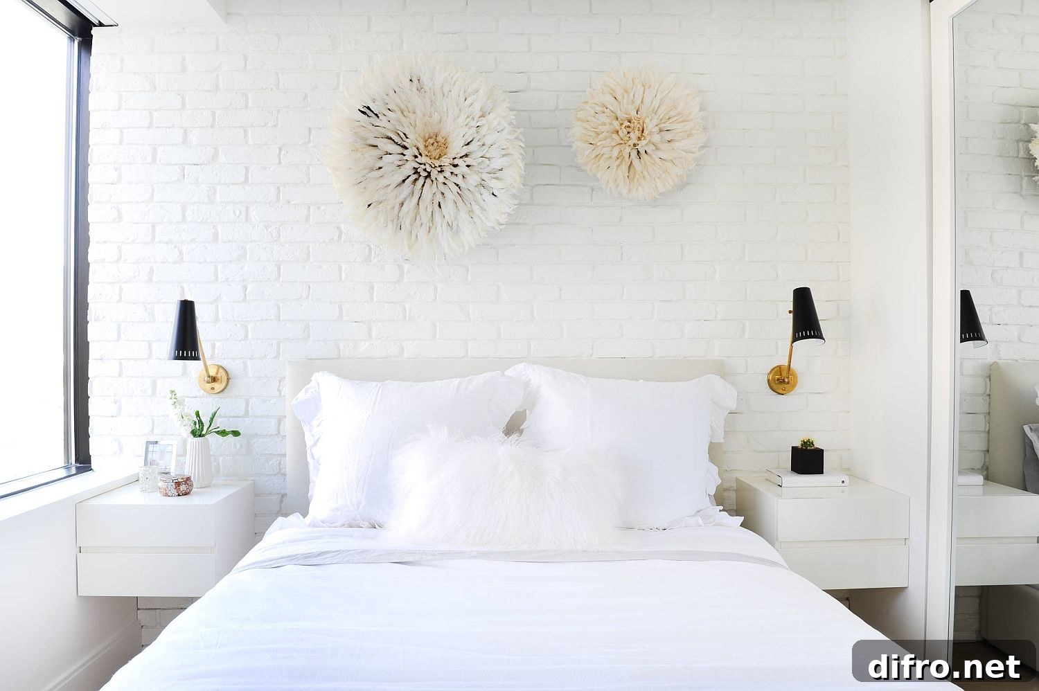 Monochromatic bedroom