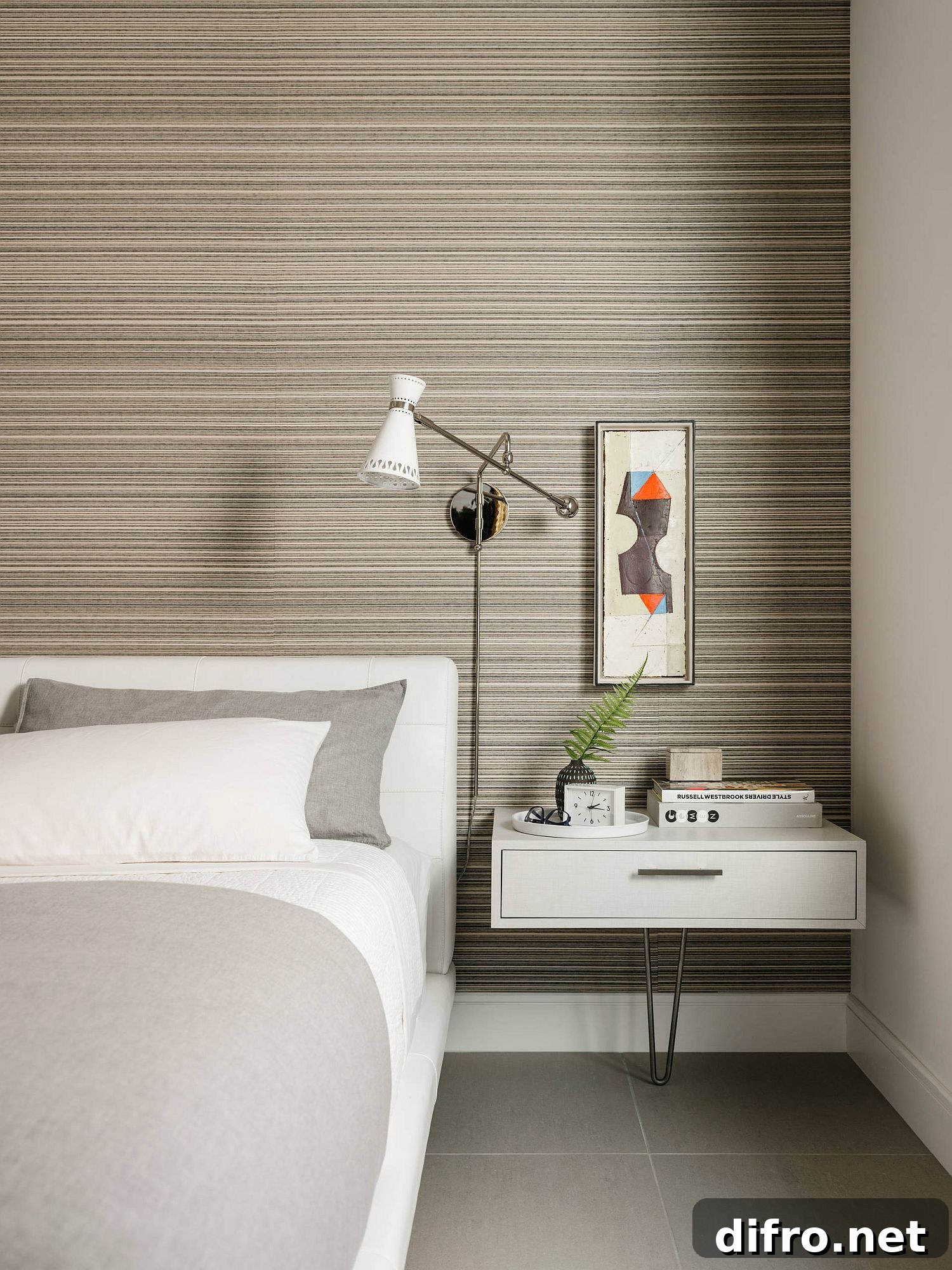 Floating bedside table
