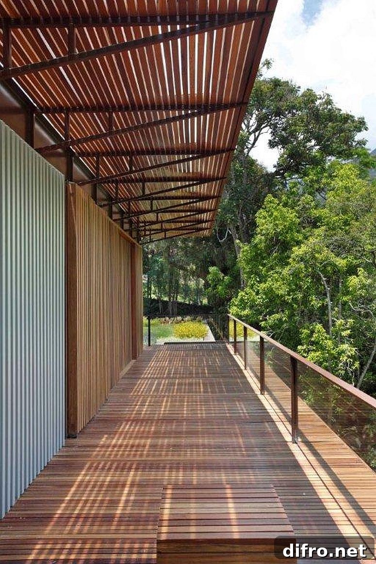 Delightful use of wood to create a contemporary home in Brazil