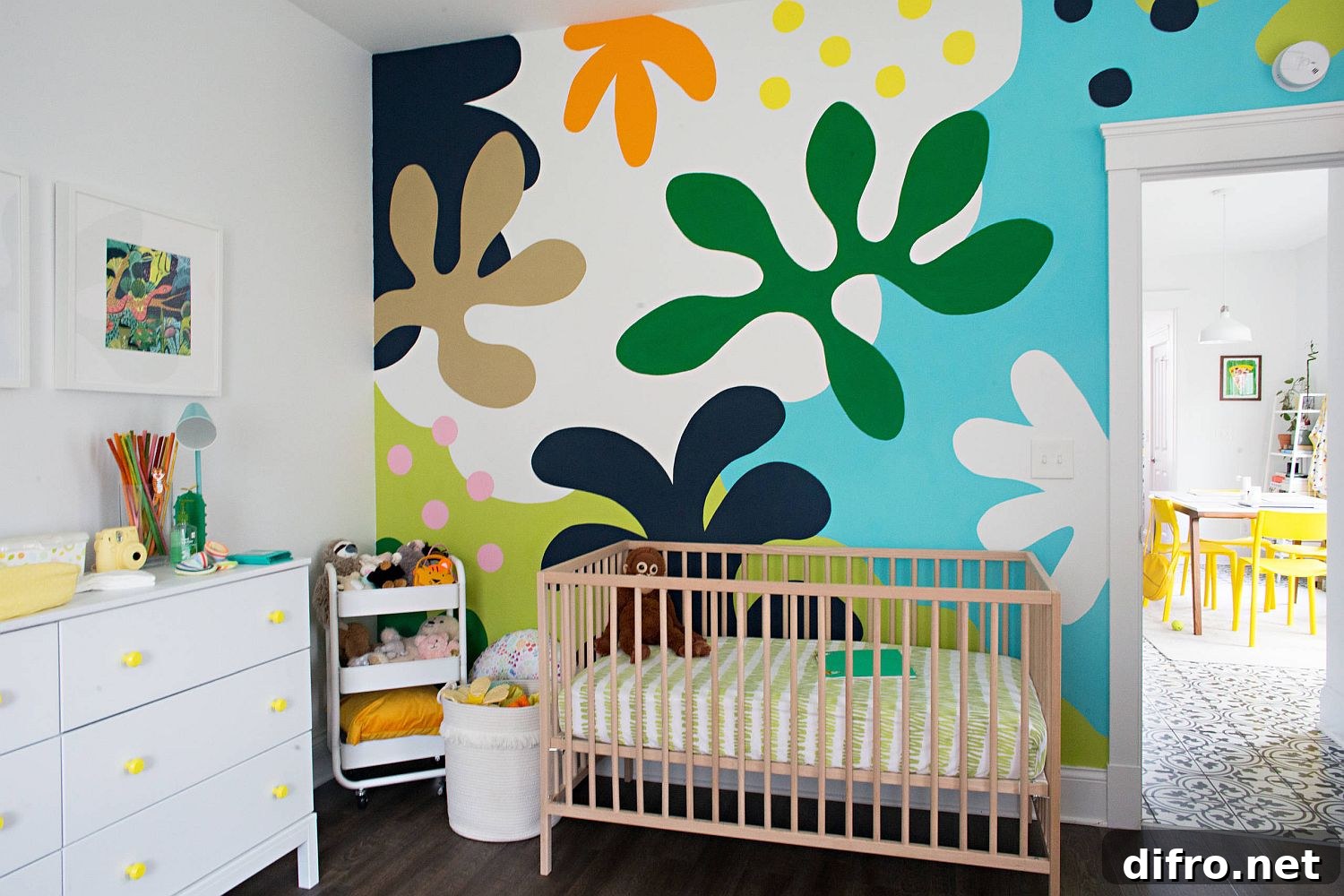 Brilliant and vivacious nursery backdrop