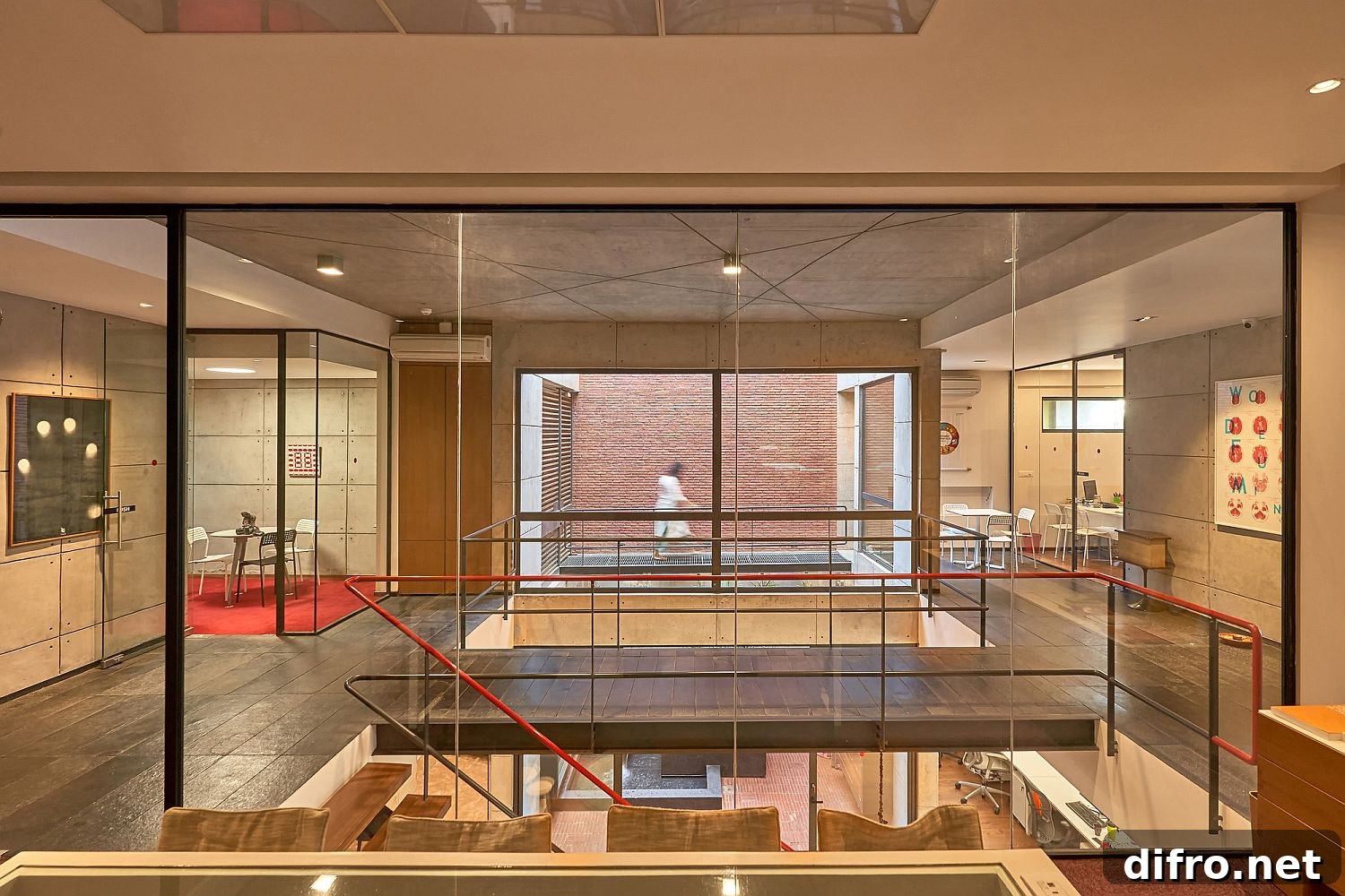 Open spaces inside the structure is filled with natural light
