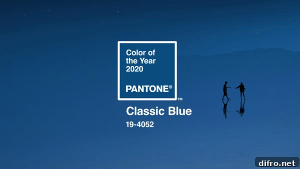 Interior showcasing Classic Blue accents