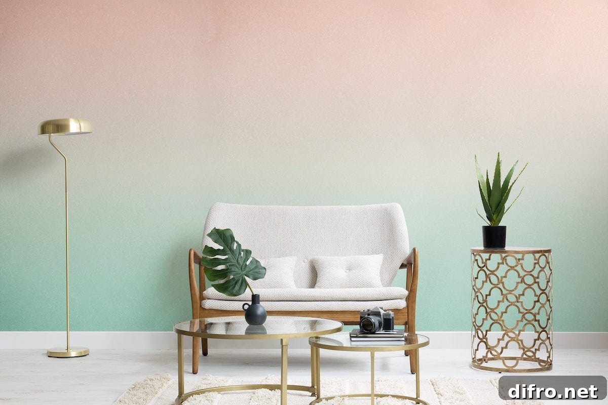Ombre Wall Ideas for Large and Small Rooms 2 Ombre wallpaper