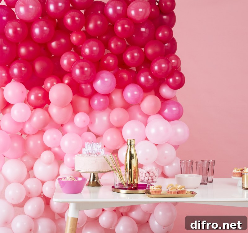Ombre Wall Ideas for Large and Small Rooms 4 Ombre balloon wall kit