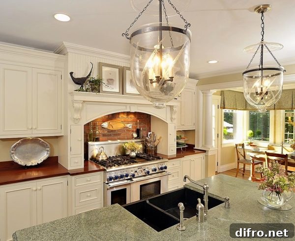 Warm granite countertop