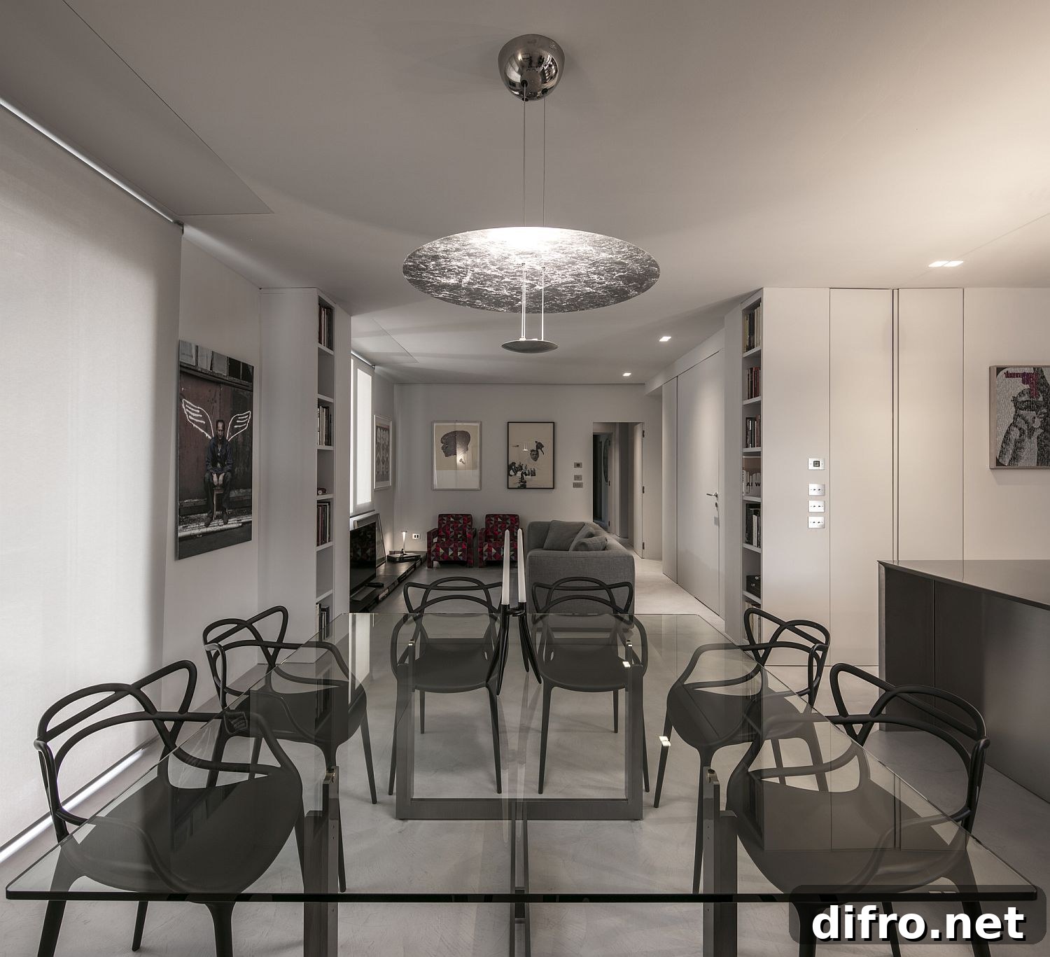 Spacious open plan living room