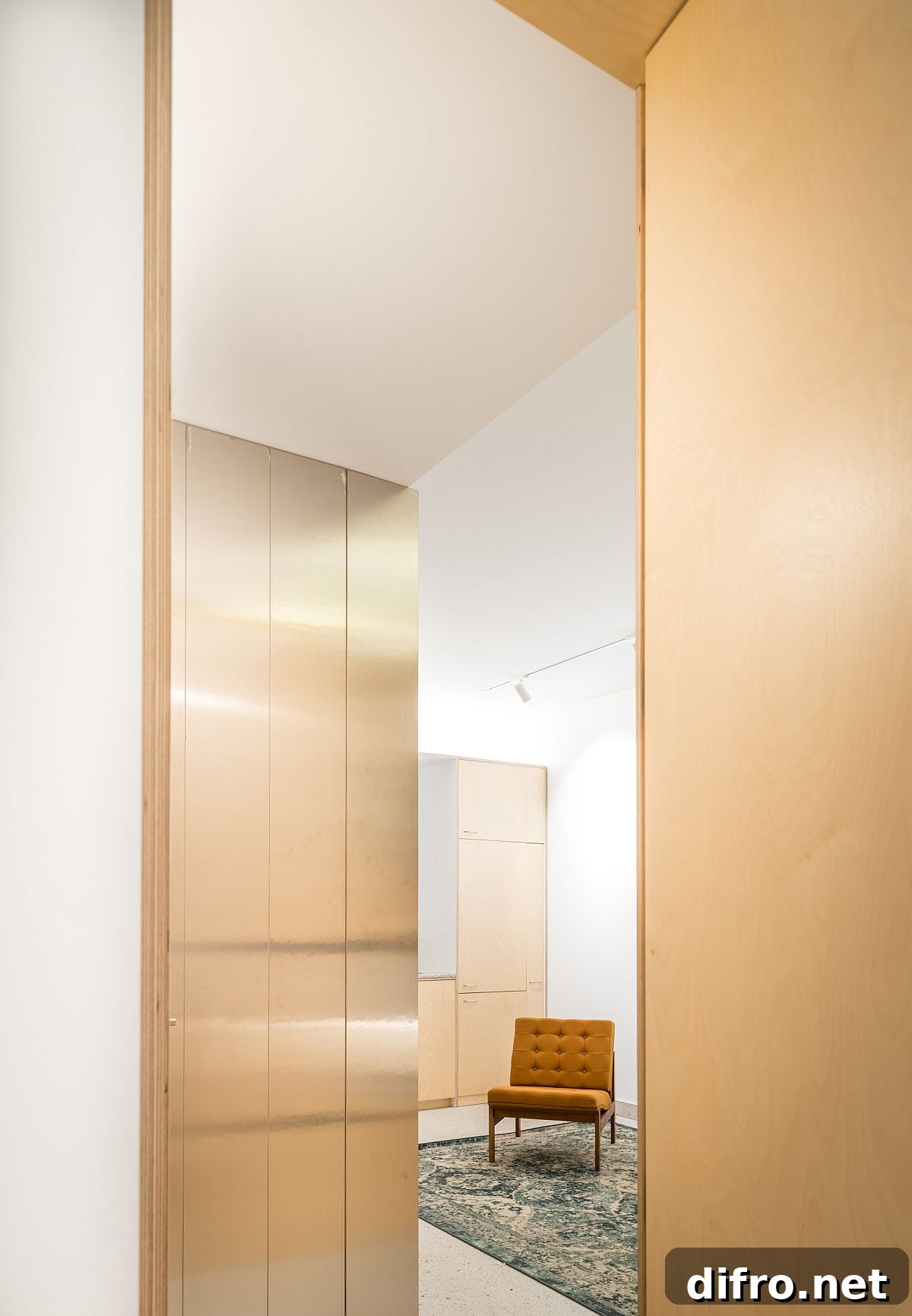 Accent chair brings freshness and color to the interior