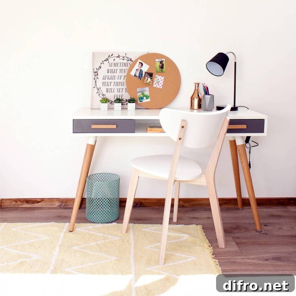 Compact dorm workspace