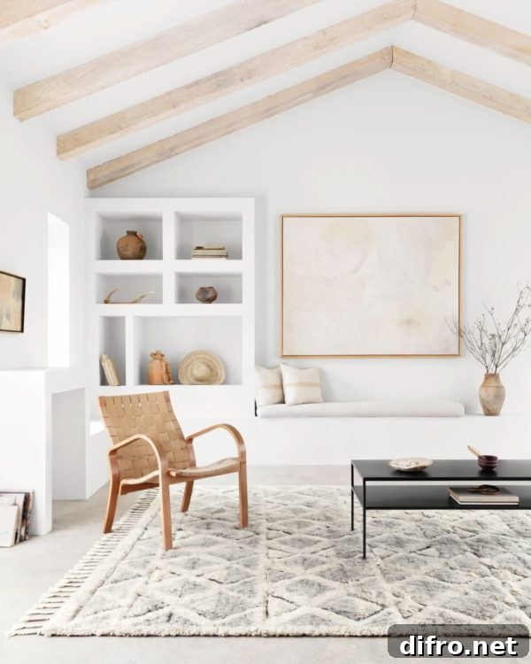 Neutral rug from a Hygge-inspired collection