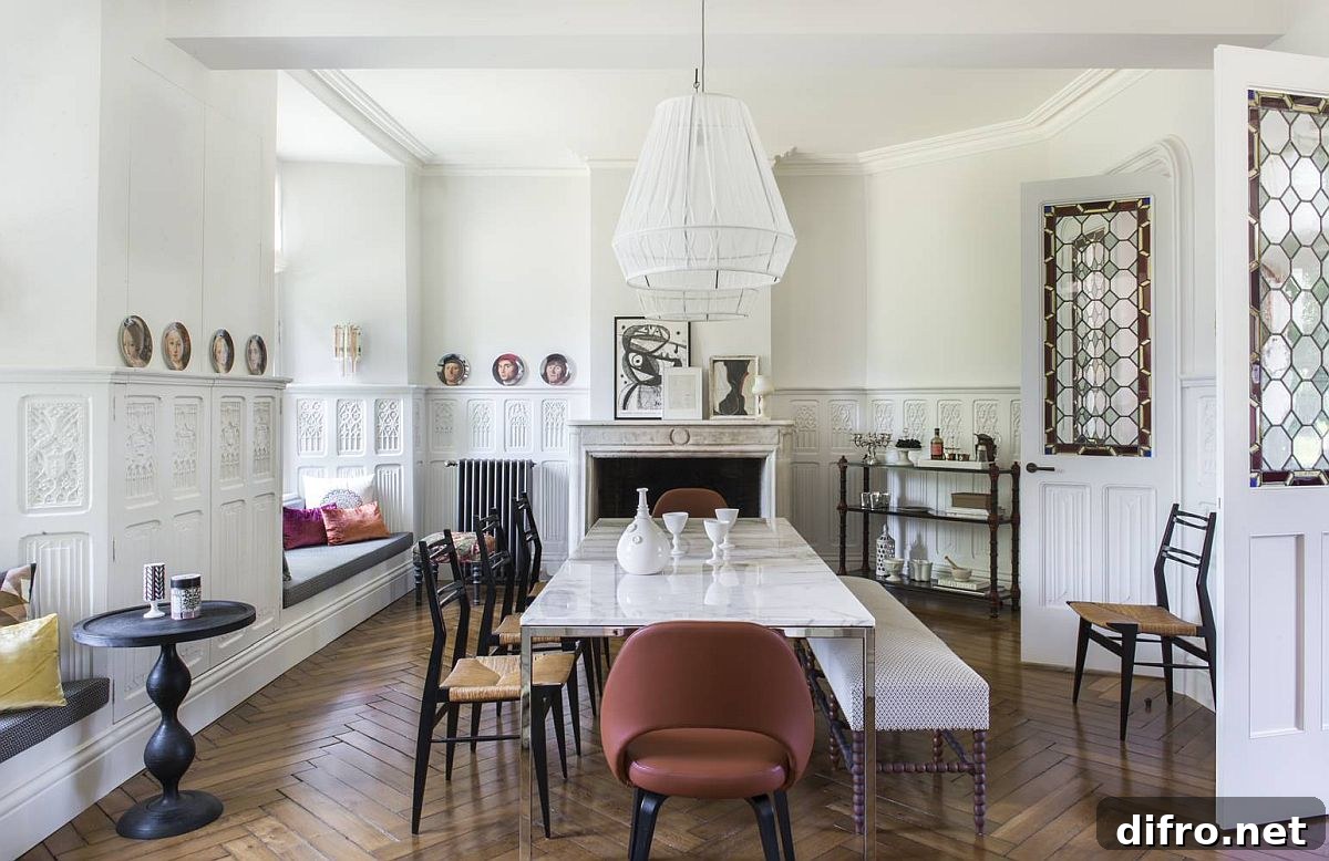 Marble top Knoll table with metallic base