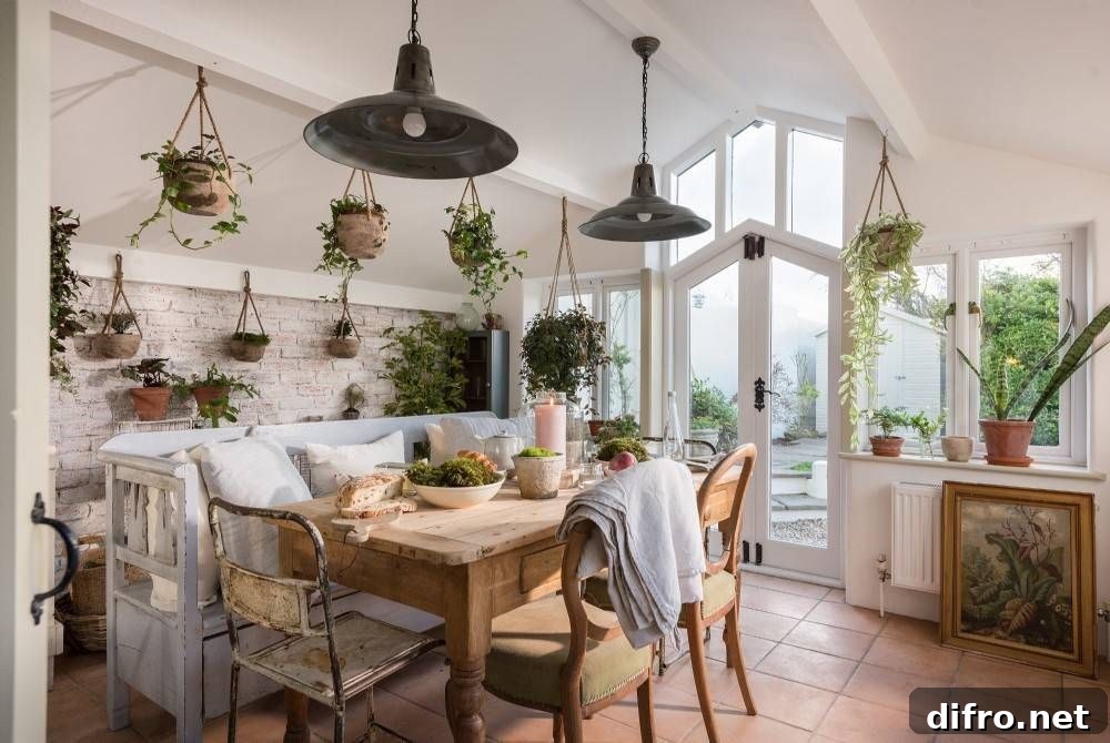 Room with lovely terracotta tiles that create a cozy appeal
