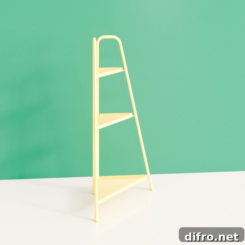 Outdoor-friendly corner shelving