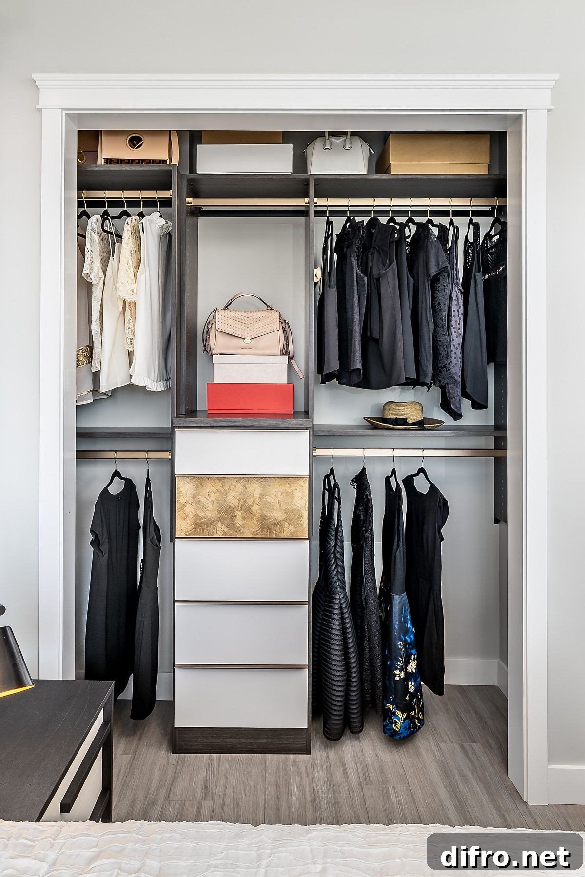 Modern minimal closet