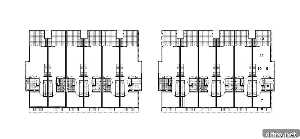 Floor plan of the Habitat Live/Work project