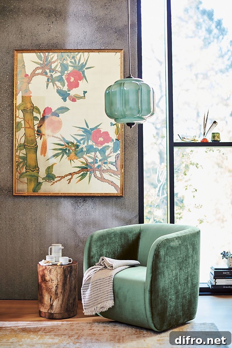 Teal accent with neutral surroundings