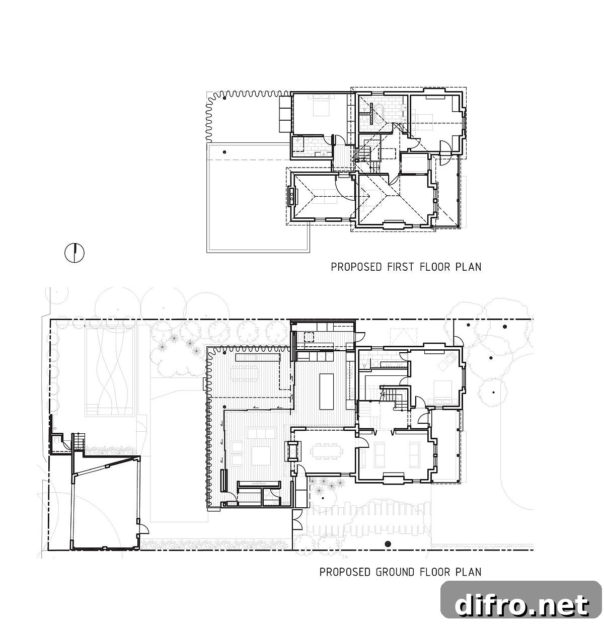 Renovation plans of Hiro-En House designed by Matt Gibson Architecture + Design