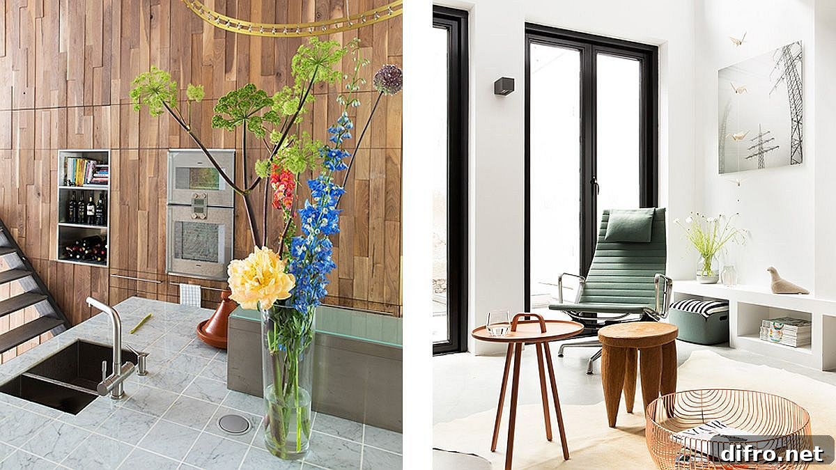 Curated decor and smart finishes in a modern interior